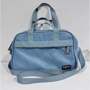 Igloo 15 Can Laguna Soft‎ Sided Cooler Bag W Strap & Front Pocket Light Blue EUC